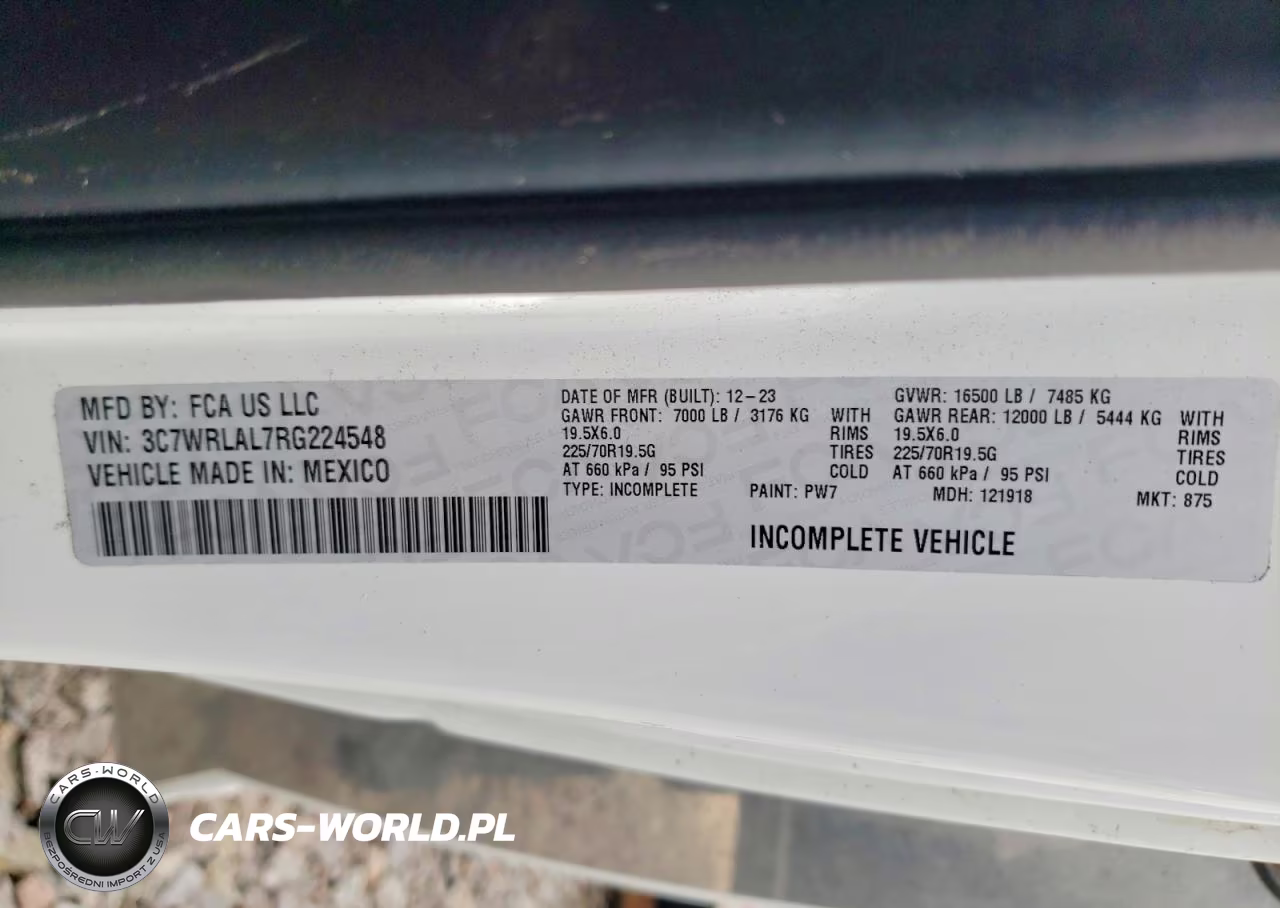 2024 Ram 4500 VIN:3C7WRLAL7RG224548 - 12