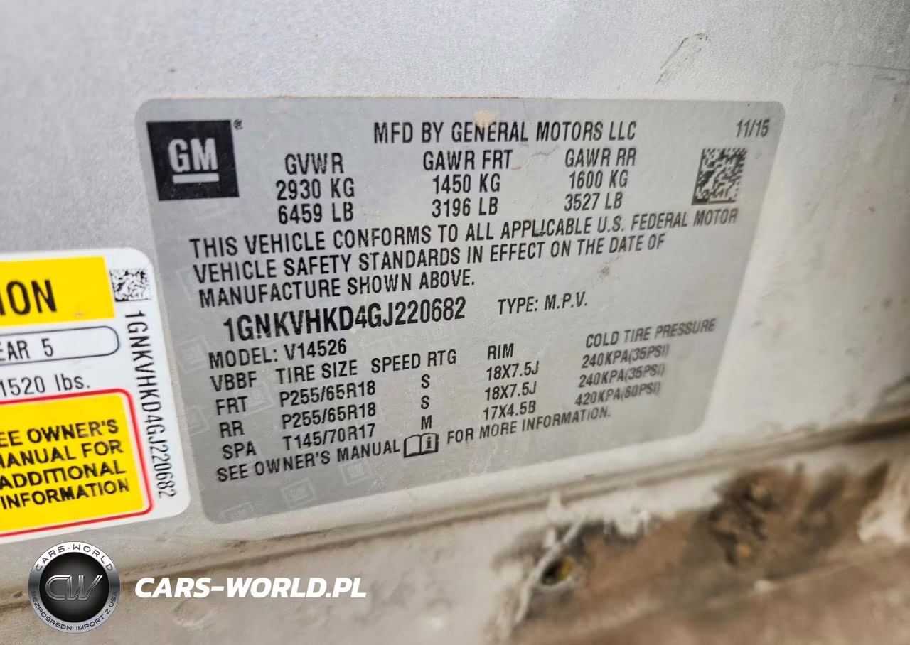 2016 Chevrolet Traverse Lt VIN:1GNKVHKD4GJ220682 - 14