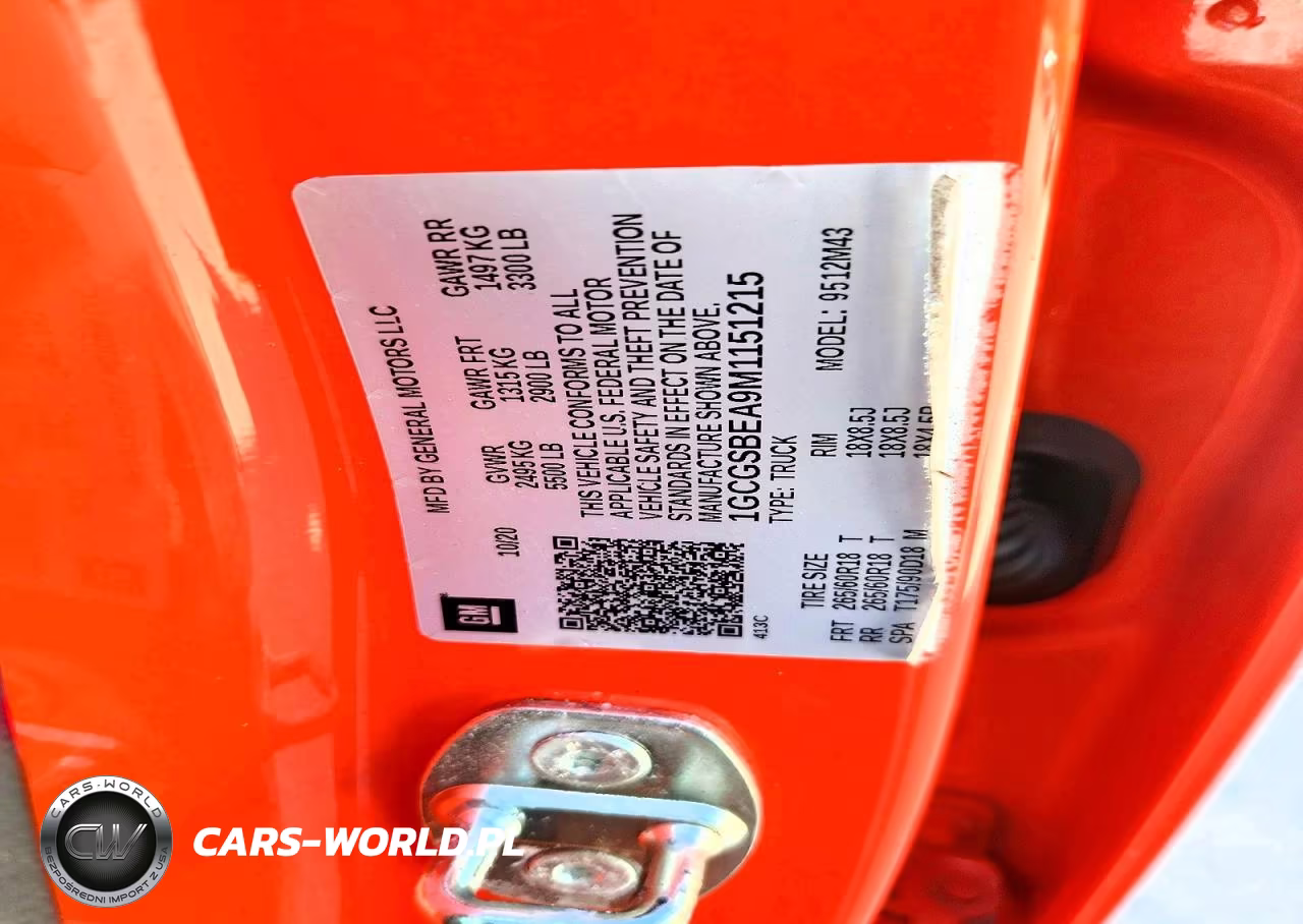 2021 Chevrolet Colorado VIN:1GCGSBEA9M1151215 - 12