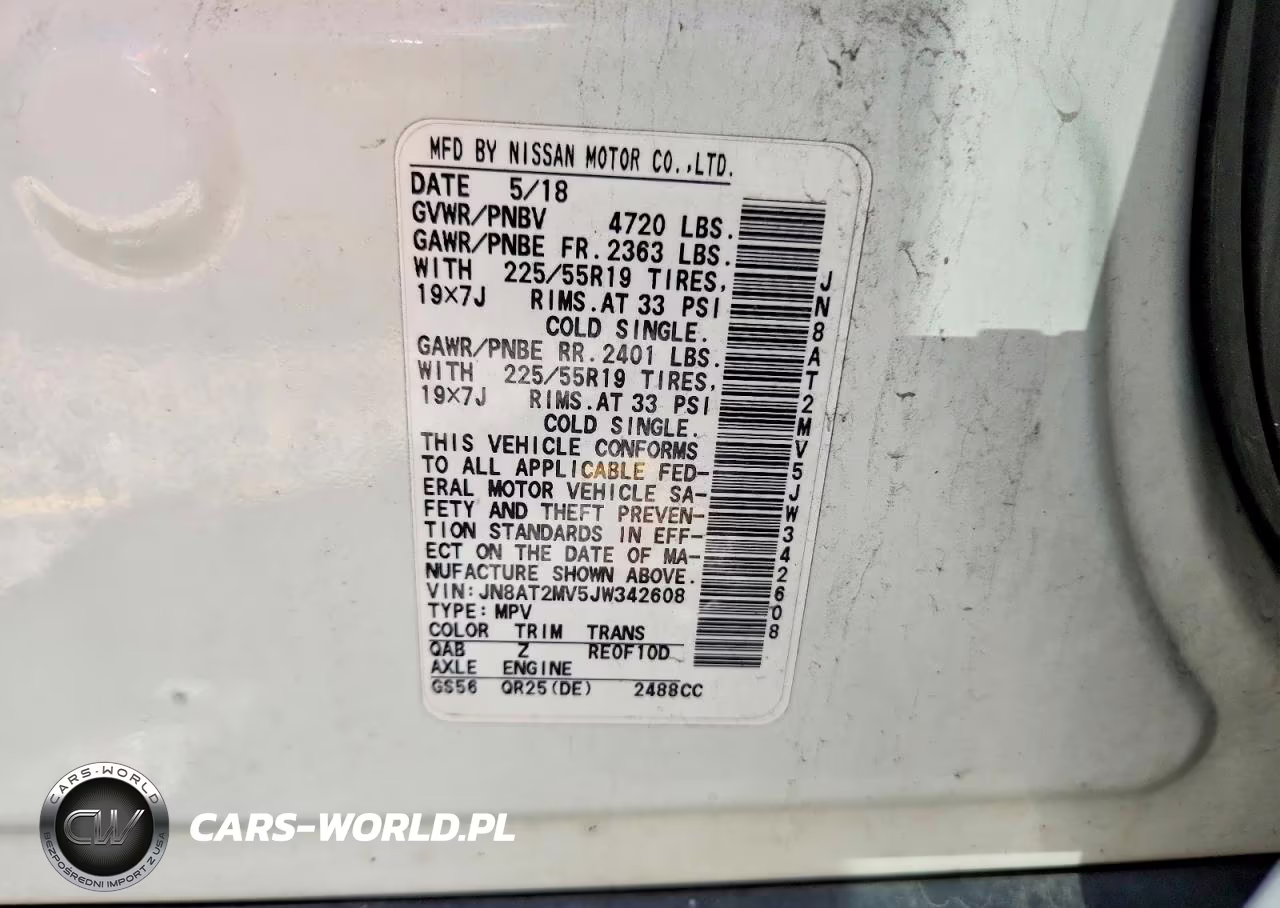 2018 Nissan Rogue Sl VIN:JN8AT2MV5JW342608 - 14