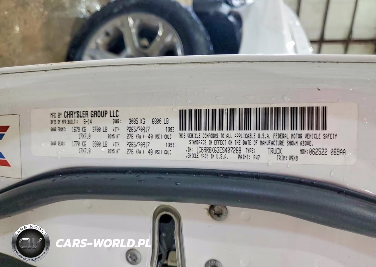 2014 Ram 1500 St VIN:1C6RR6KG3ES407288 - 12