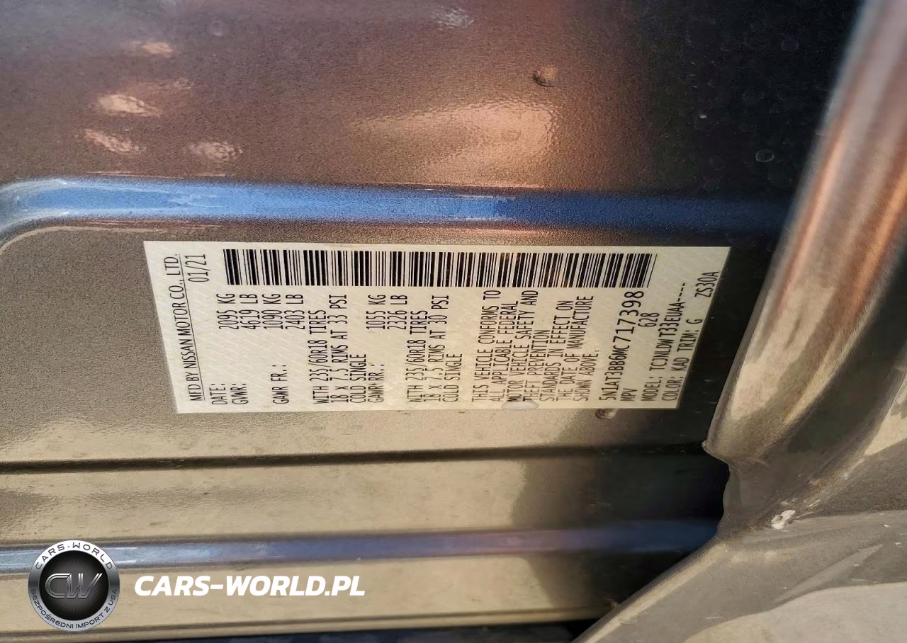 2021 Nissan Rogue Sv VIN:5N1AT3BB6MC717398 - 12