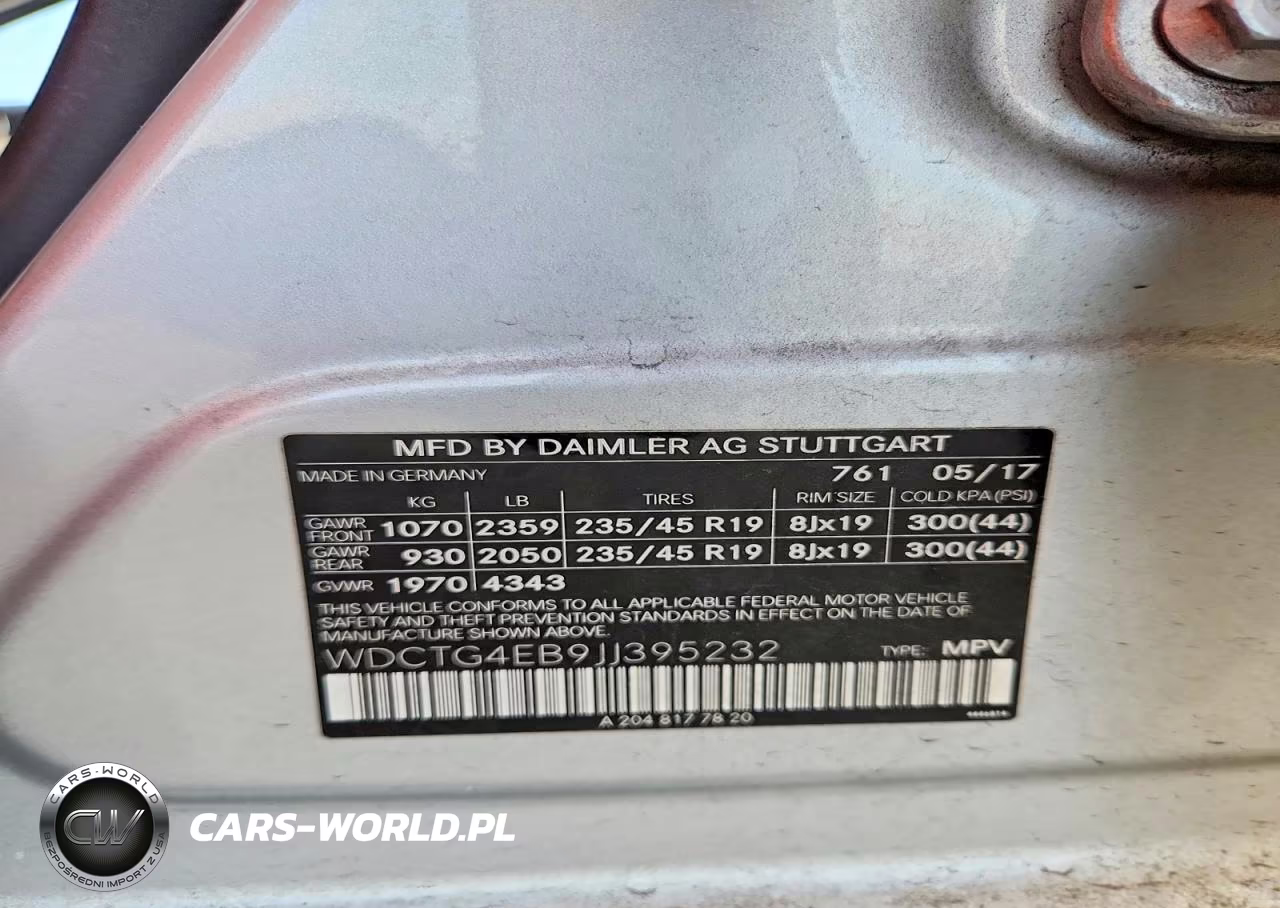 2018 Mercedes Benz Gla 250 VIN:WDCTG4EB9JJ395232 - 14