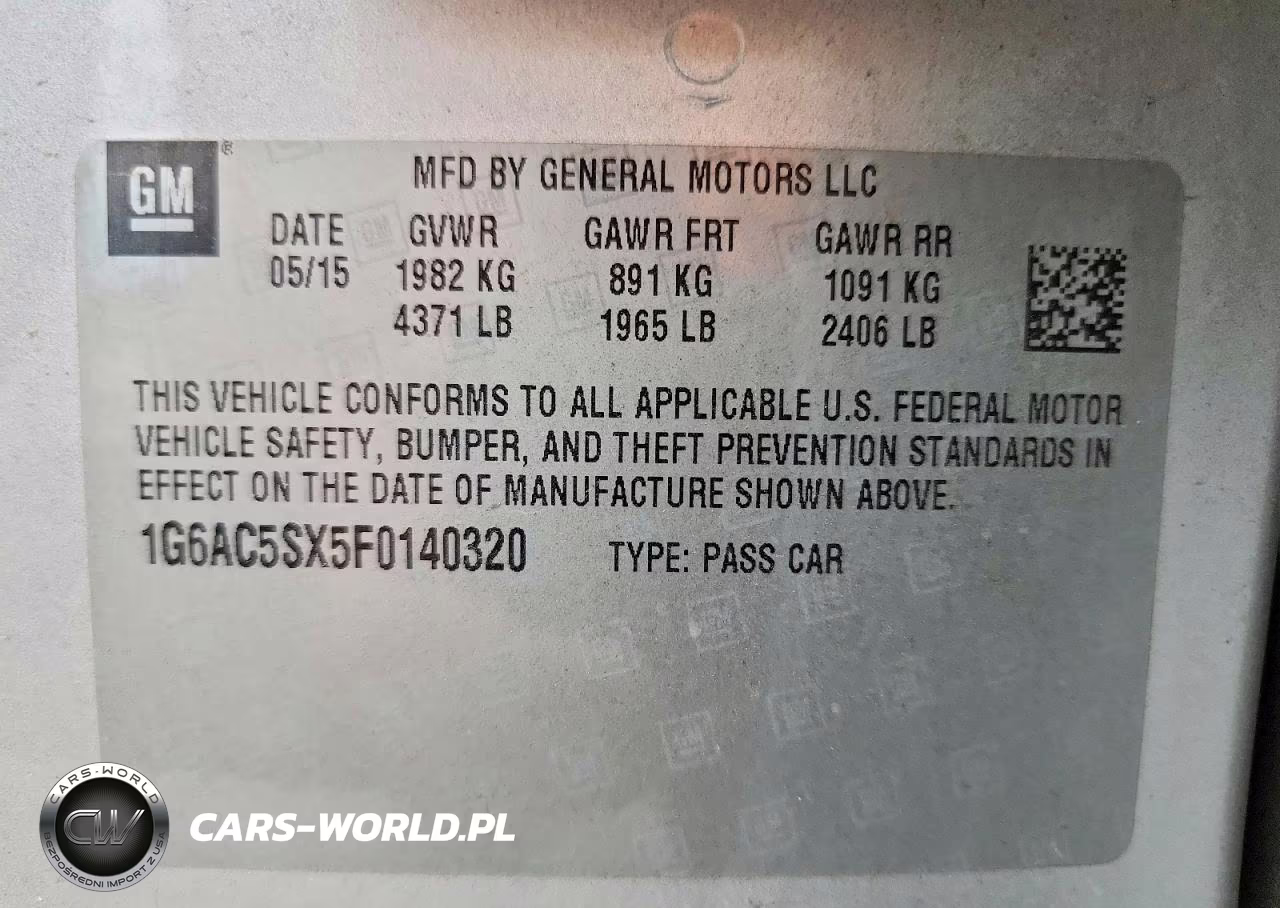 2015 Cadillac Ats Performance VIN:1G6AC5SX5F0140320 - 13