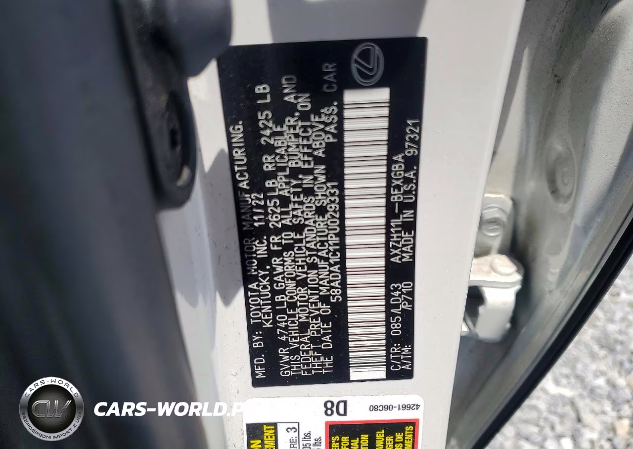 2023 Lexus Es 300H Base VIN:58ADA1C11PU029331 - 13