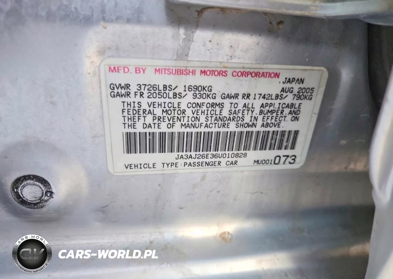 2006 Mitsubishi Lancer Es VIN:JA3AJ26E36U010828 - 12