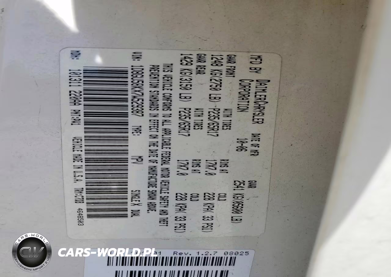 2007 Dodge Nitro Slt VIN:1D8GU58KX7W529387 - 13