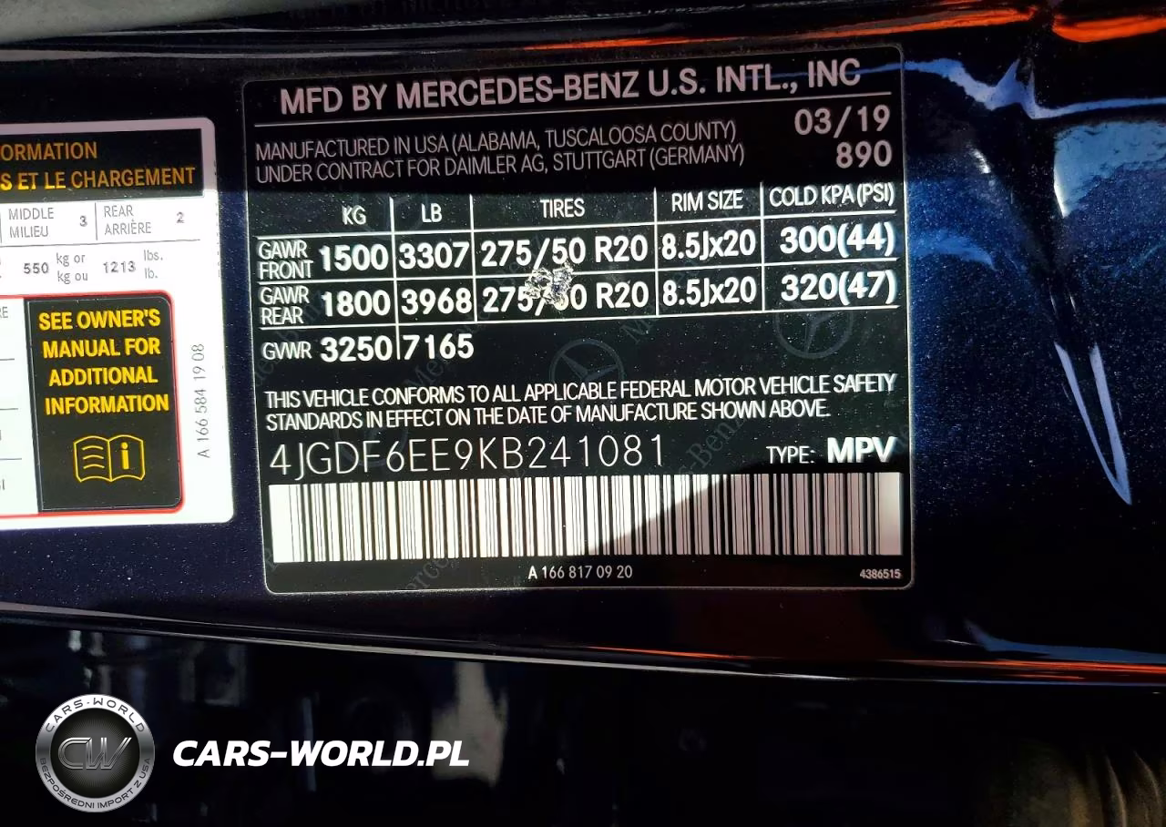 2019 Mercedes-Benz Gls 450 4Matic VIN:4JGDF6EE9KB241081 - 14