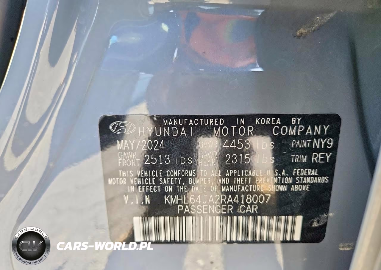 2024 Hyundai Sonata Sel VIN:KMHL64JA2RA418007 - 13