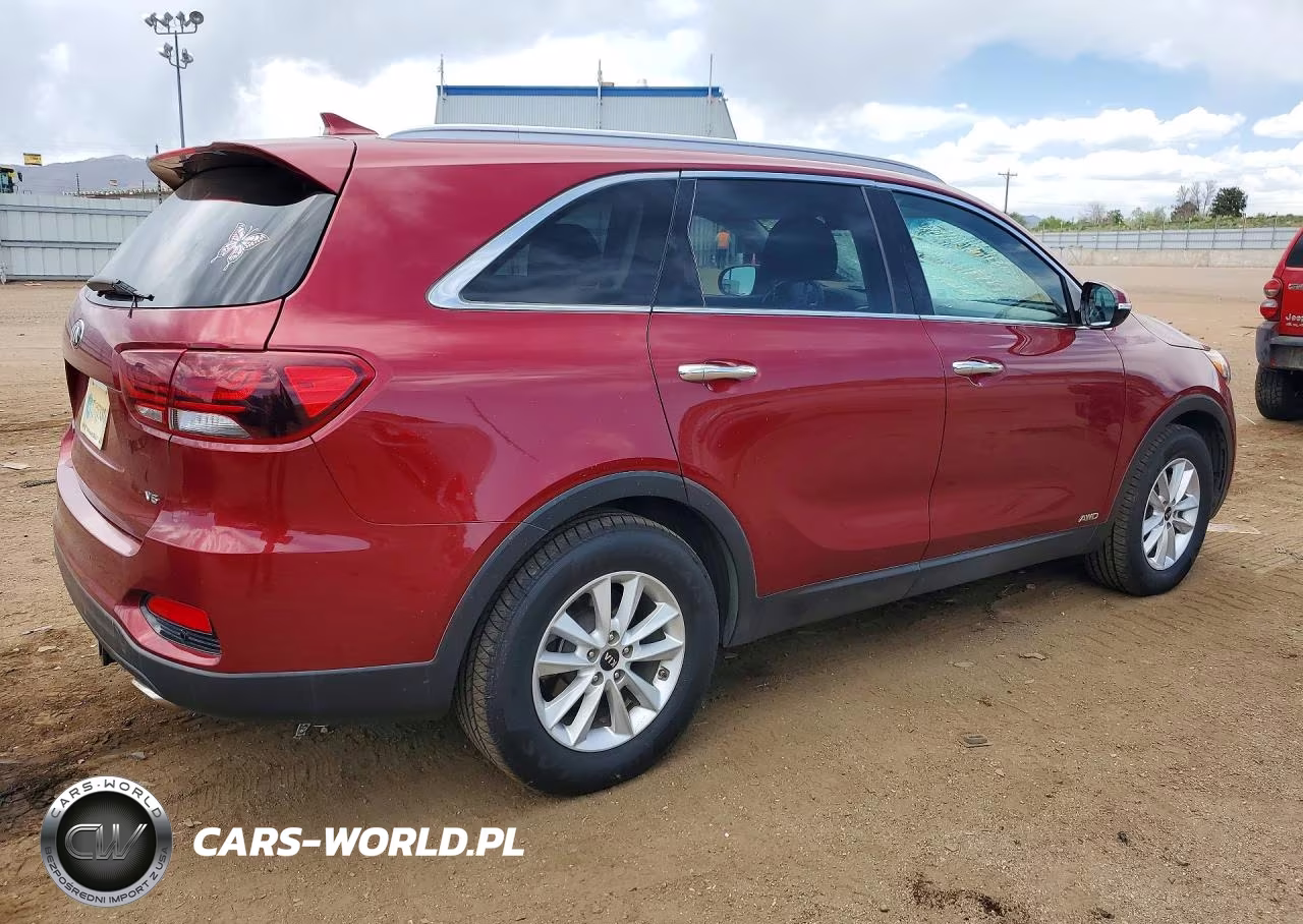 2019 Kia Sorento Lx V6 VIN:5XYPGDA55KG460702 - 3