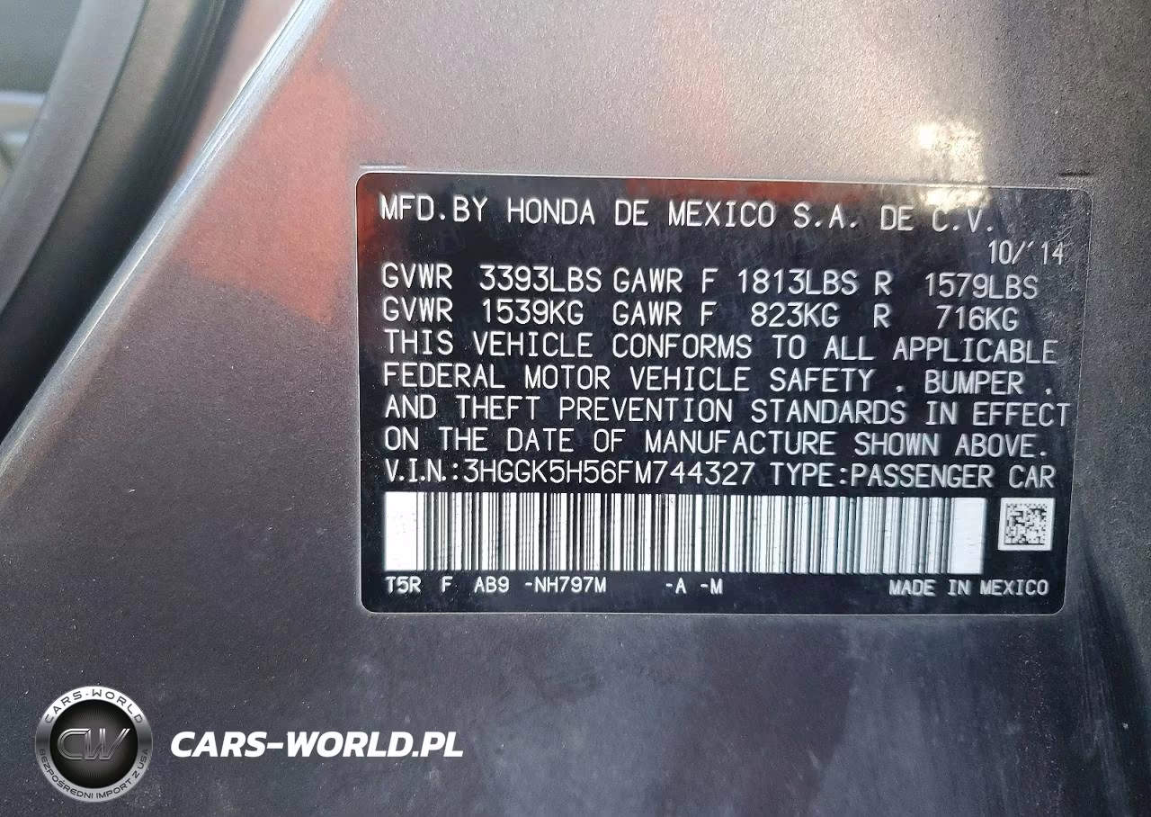 2015 Honda Fit Lx VIN:3HGGK5H56FM744327 - 13