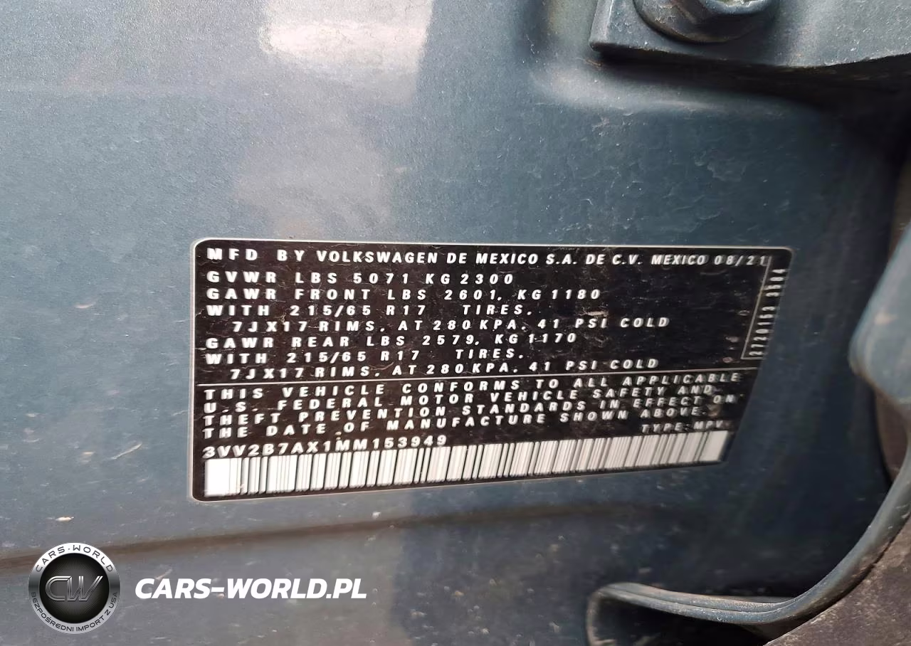 2021 Volkswagen Tiguan Se VIN:3VV2B7AX1MM153949 - 13