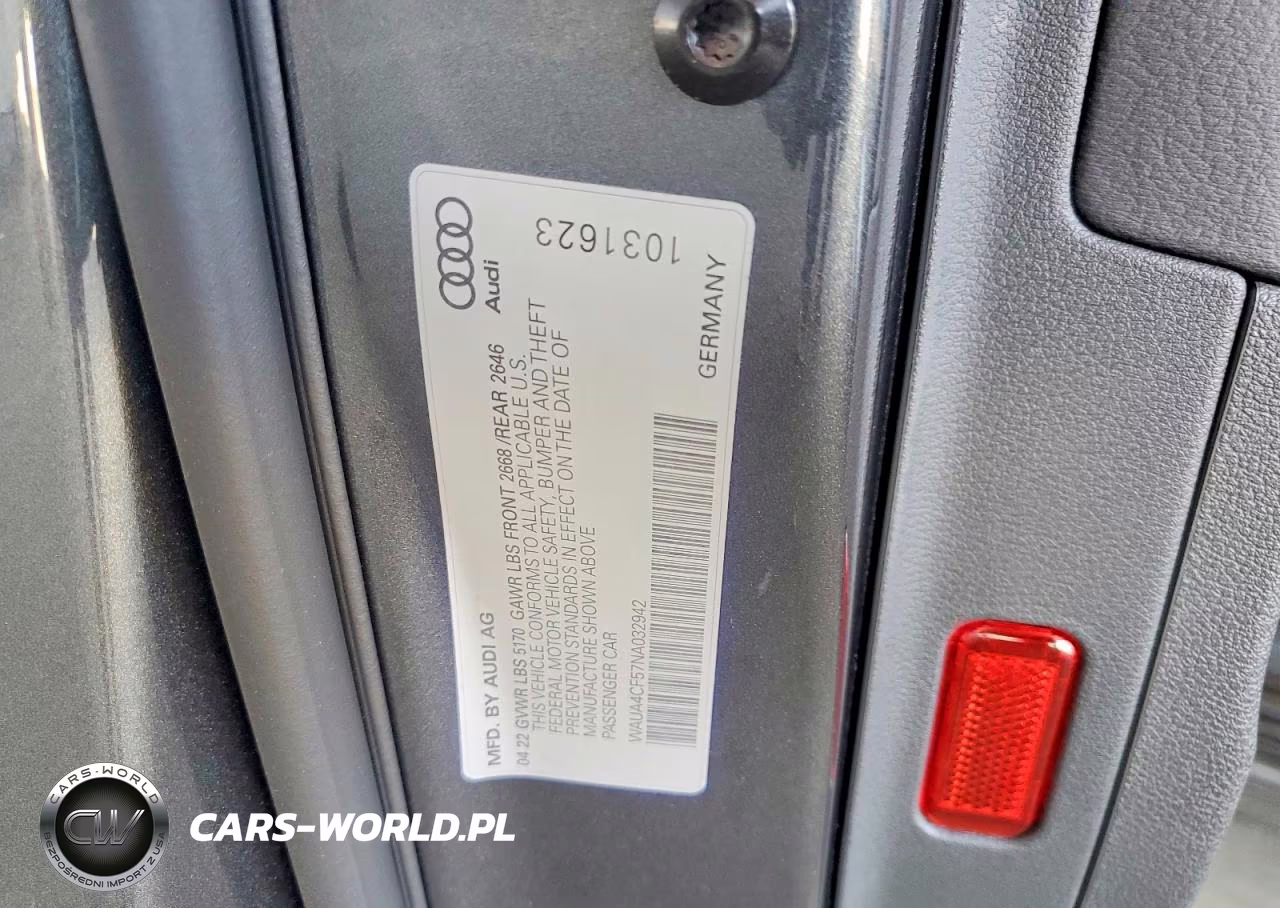2022 Audi S5 Premium VIN:WAUA4CF57NA032942 - 12