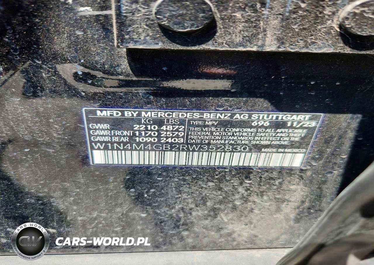 2024 Mercedes-Benz Glb 250 VIN:W1N4M4GB2RW352830 - 12
