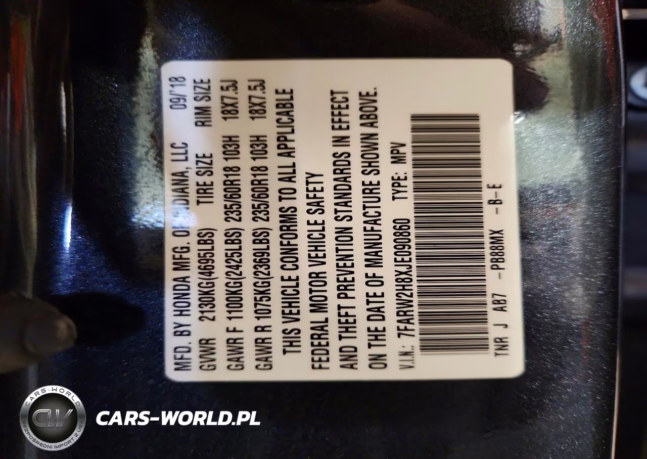 2018 Honda Cr-V Exl VIN:7FARW2H8XJE090860 - 13