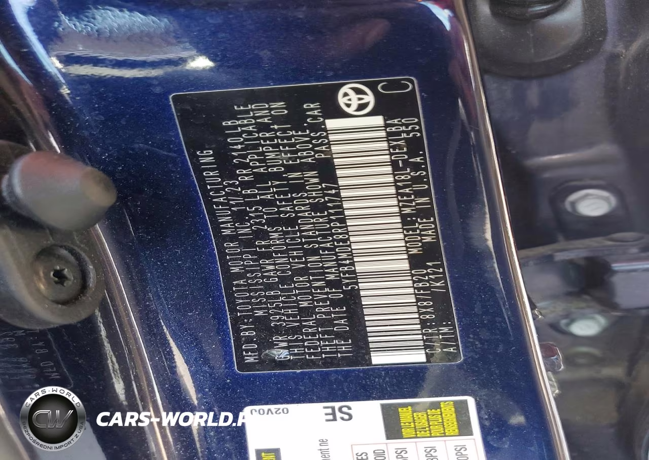 2024 Toyota Corolla Le VIN:5YFB4MDE8RP111747 - 12