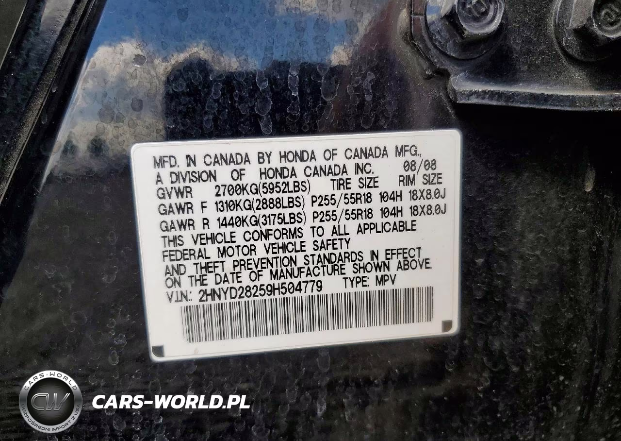 2009 Acura Mdx VIN:2HNYD28259H504779 - 13