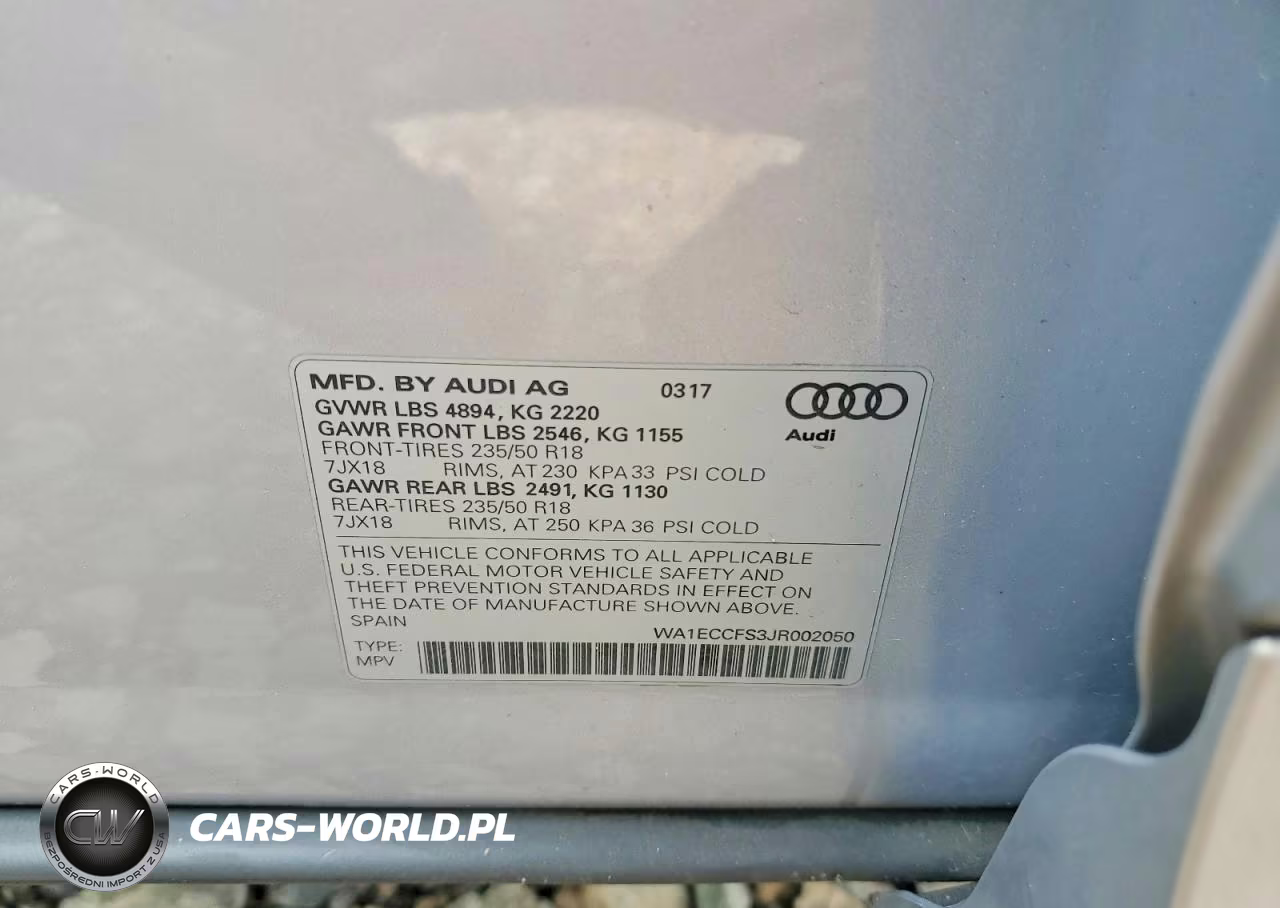 2018 Audi Q3 Premium VIN:WA1ECCFS3JR002050 - 13
