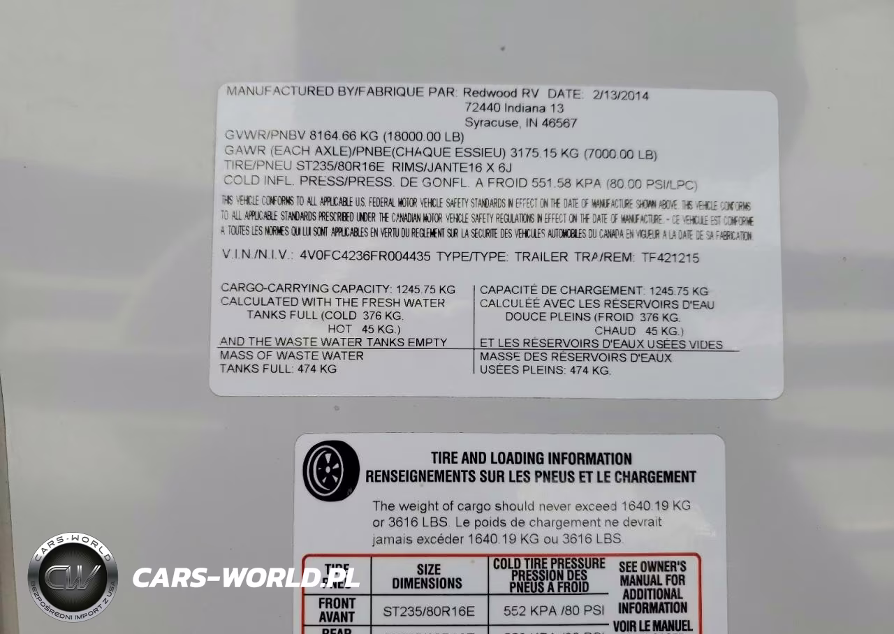 2015 Cross Roads Elevation Camper VIN:4V0FC4236FR004435 - 10