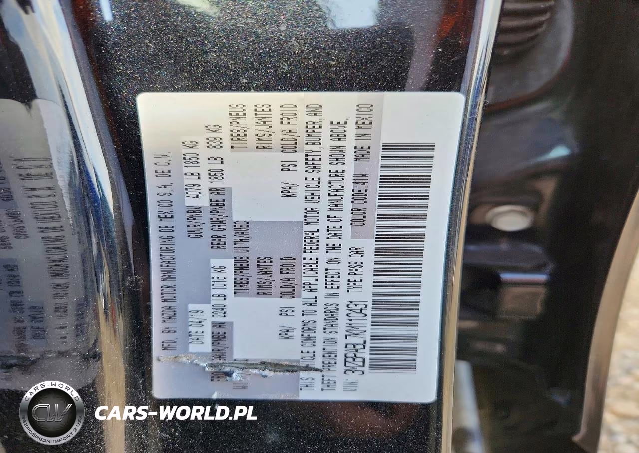 2019 Mazda 3 VIN:3MZBPABL7KM110431 - 13