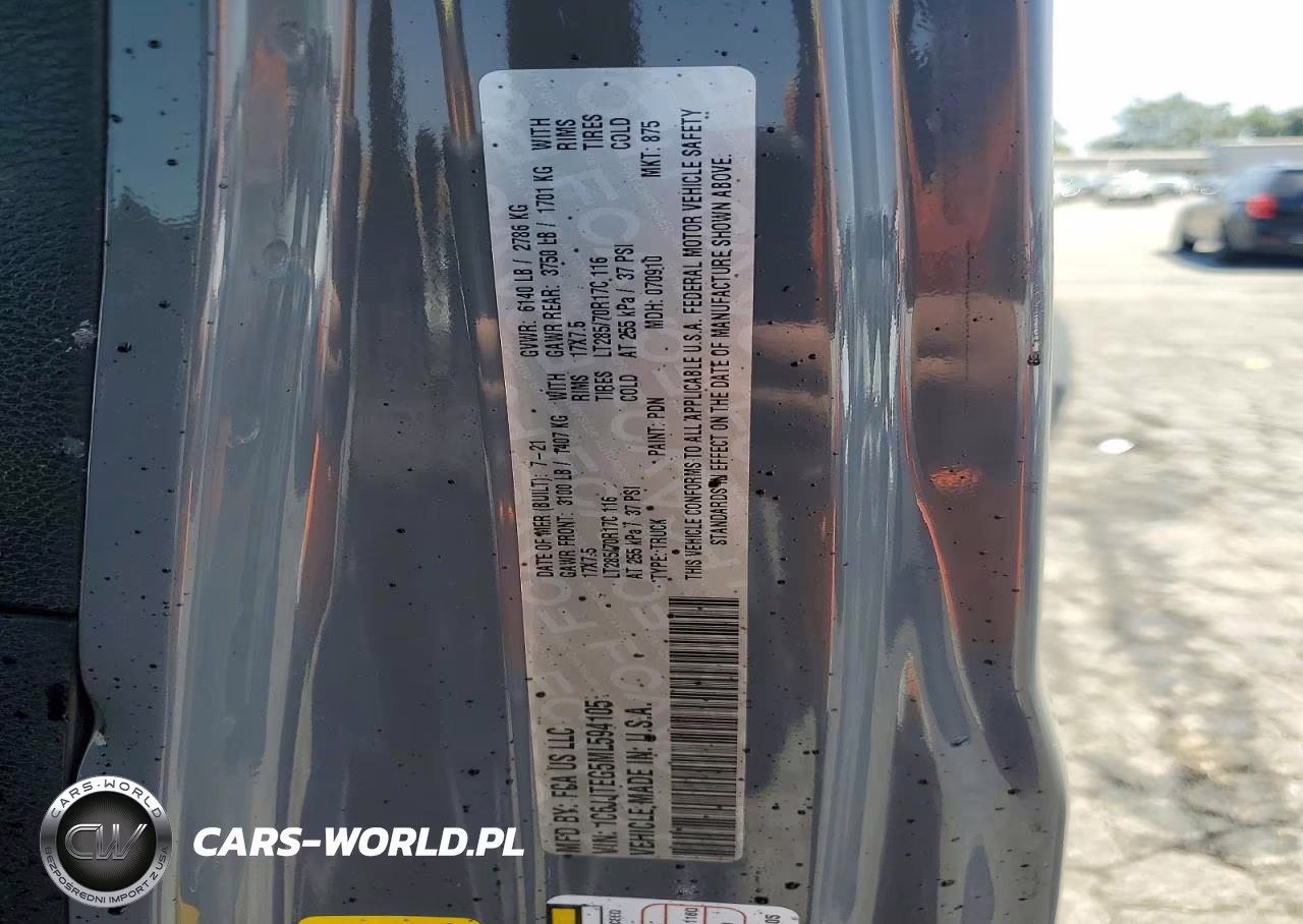 2021 Jeep Gladiator Mojave VIN:1C6JJTEG5ML594105 - 12