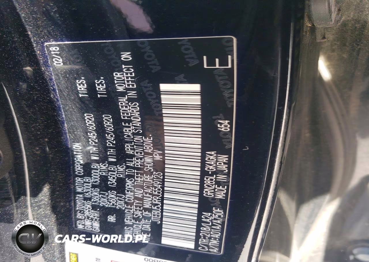 2018 Toyota 4Runner Limited VIN:JTEBU5JR9J5549123 - 14