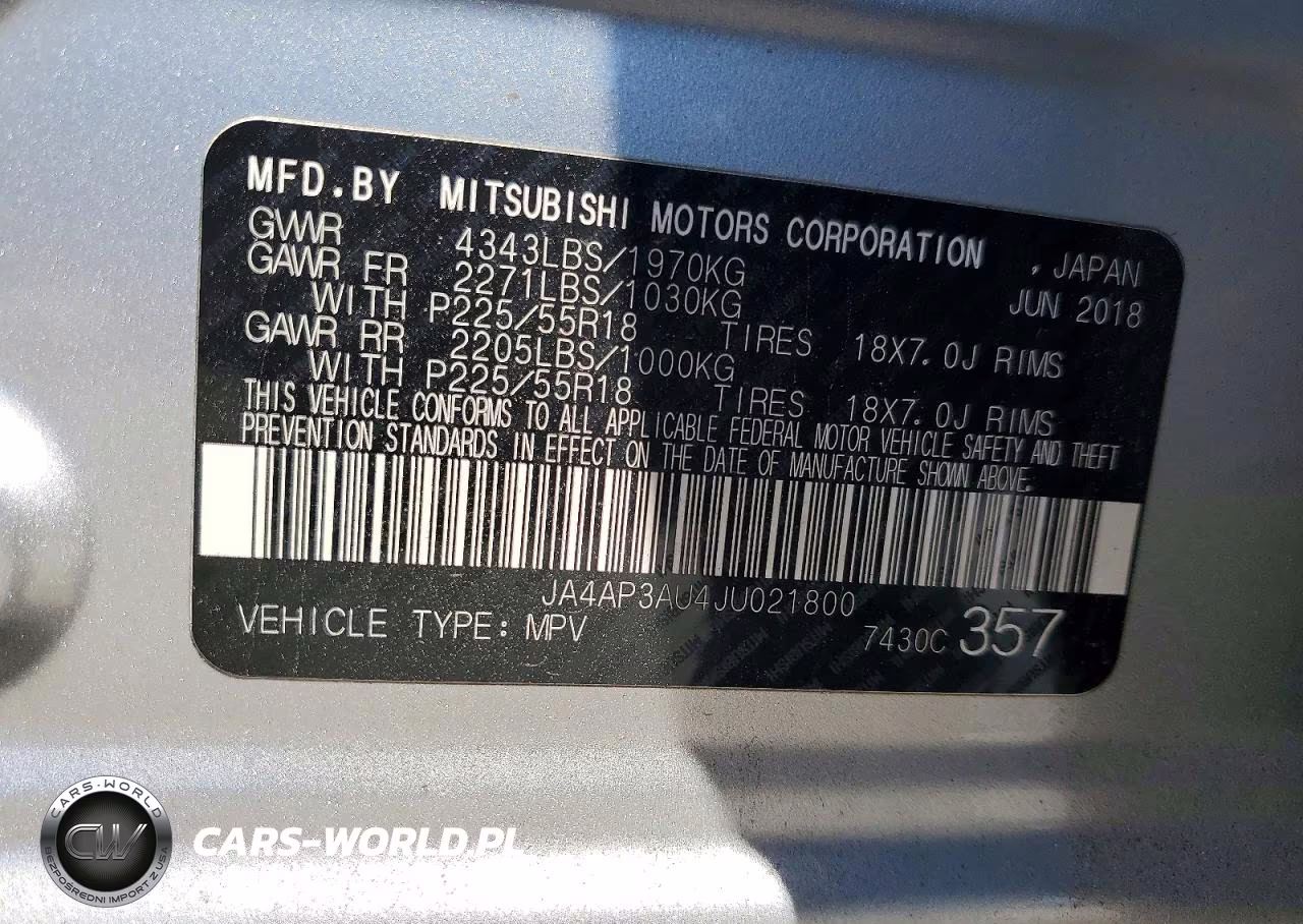 2018 Mitsubishi Outlander Sport Es VIN:JA4AP3AU4JU021800 - 13