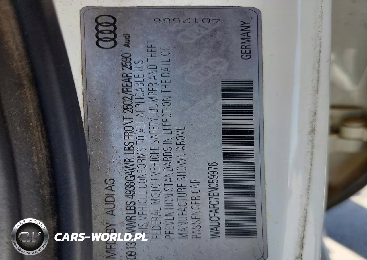 2014 Audi A6 Premium VIN:WAUCFAFC7EN059976 - 13
