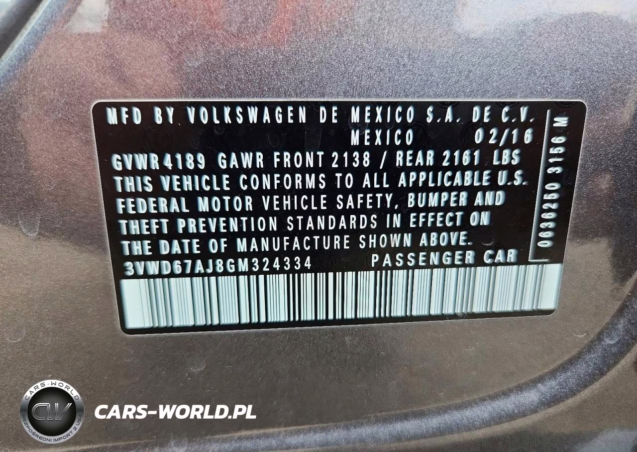2016 Volkswagen Jetta Se VIN:3VWD67AJ8GM324334 - 12