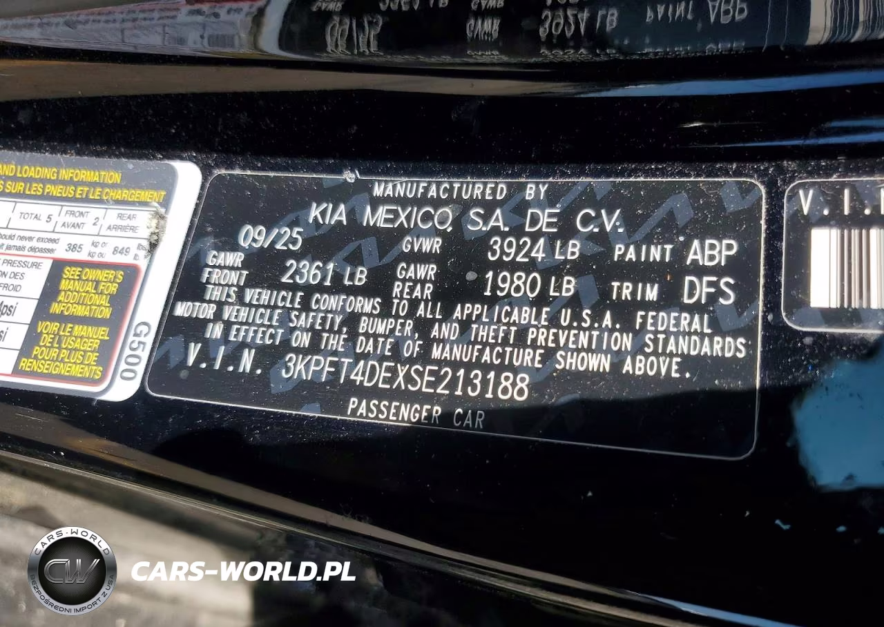 2025 Kia K4 Lxs VIN:3KPFT4DEXSE213188 - 12