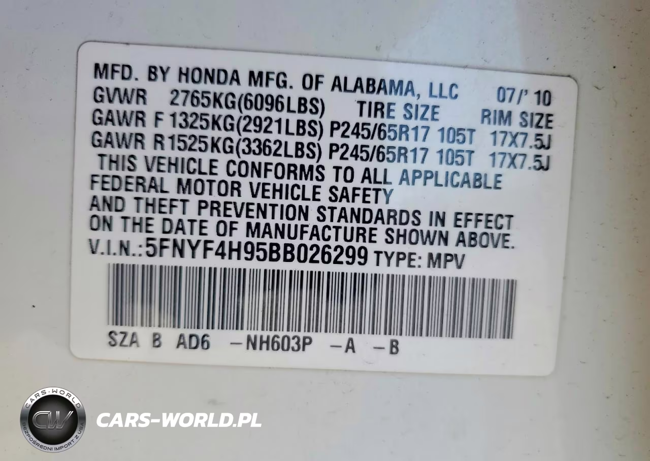 2011 Honda Pilot Touring VIN:5FNYF4H95BB026299 - 13