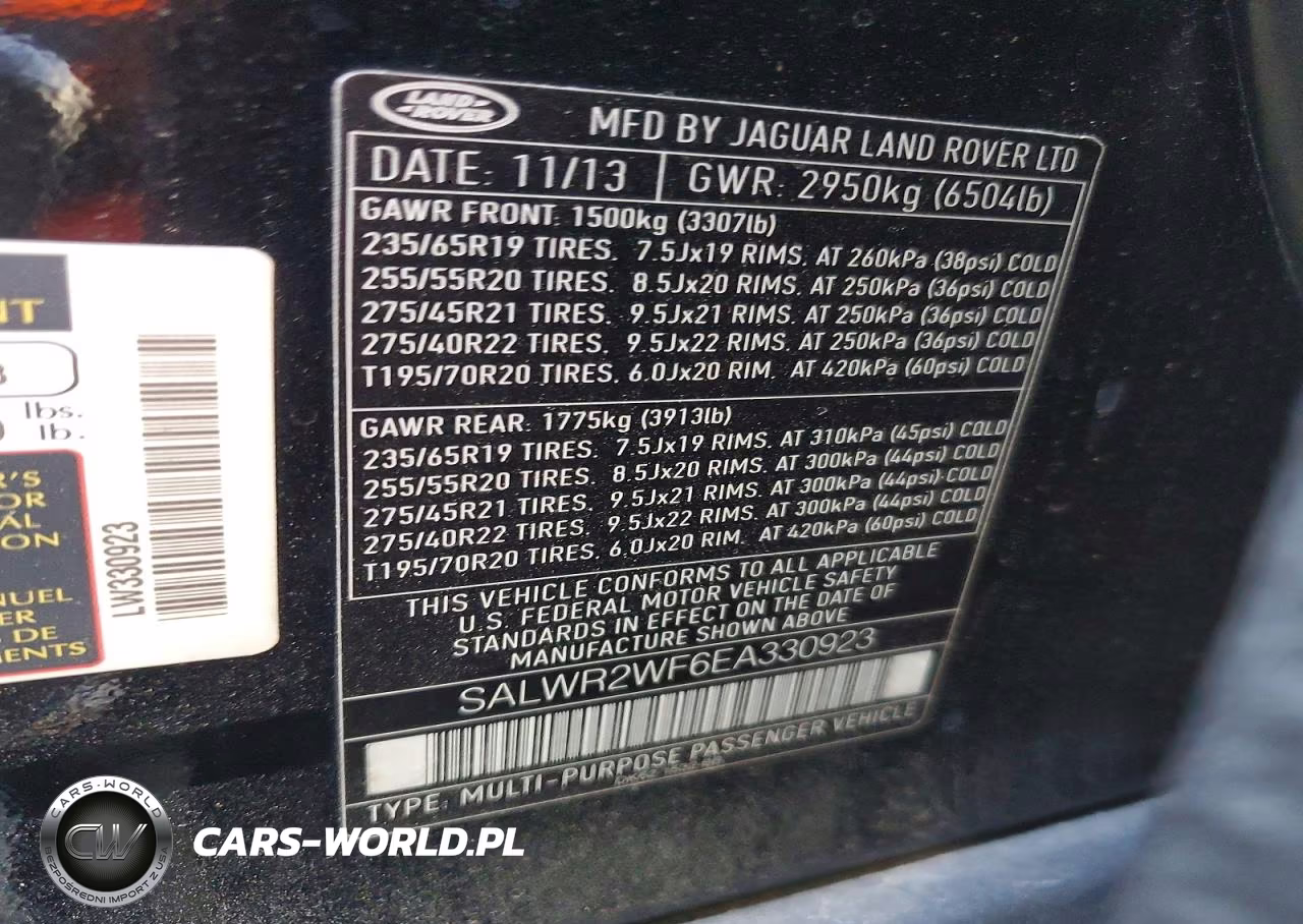 2014 Land Rover Range Rover Sport Hse VIN:SALWR2WF6EA330923 - 13