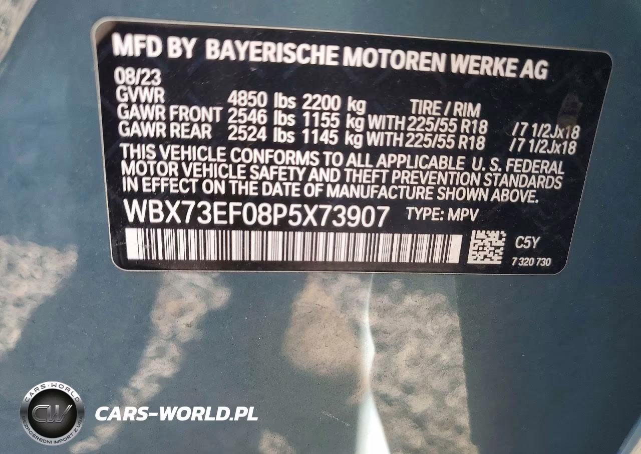 2023 BMW X1 xDrive28I VIN:WBX73EF08P5X73907 - 13