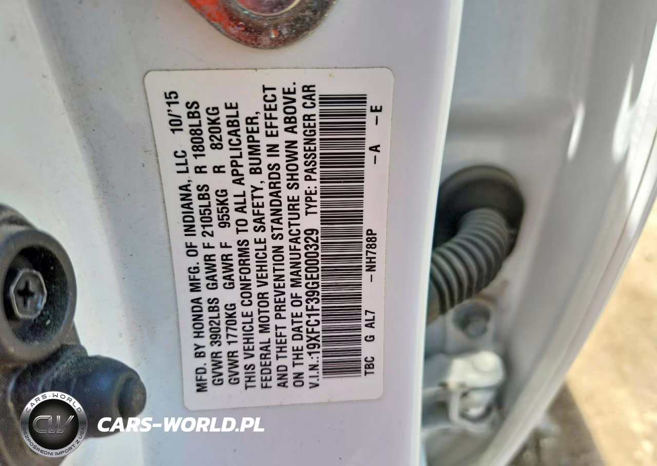 2016 Honda Civic Ex VIN:19XFC1F39GE000329 - 12