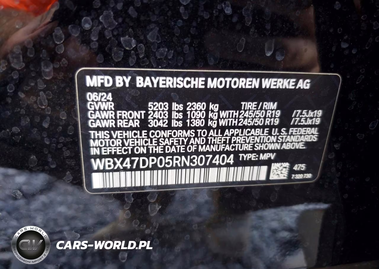 2024 BMW X3 Sdrive30I VIN:WBX47DP05RN307404 - 14