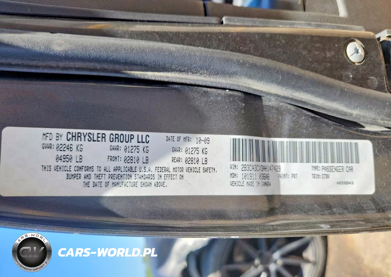 2010 Dodge Charger Sxt VIN:2B3CA3CV3AH147429 - 12