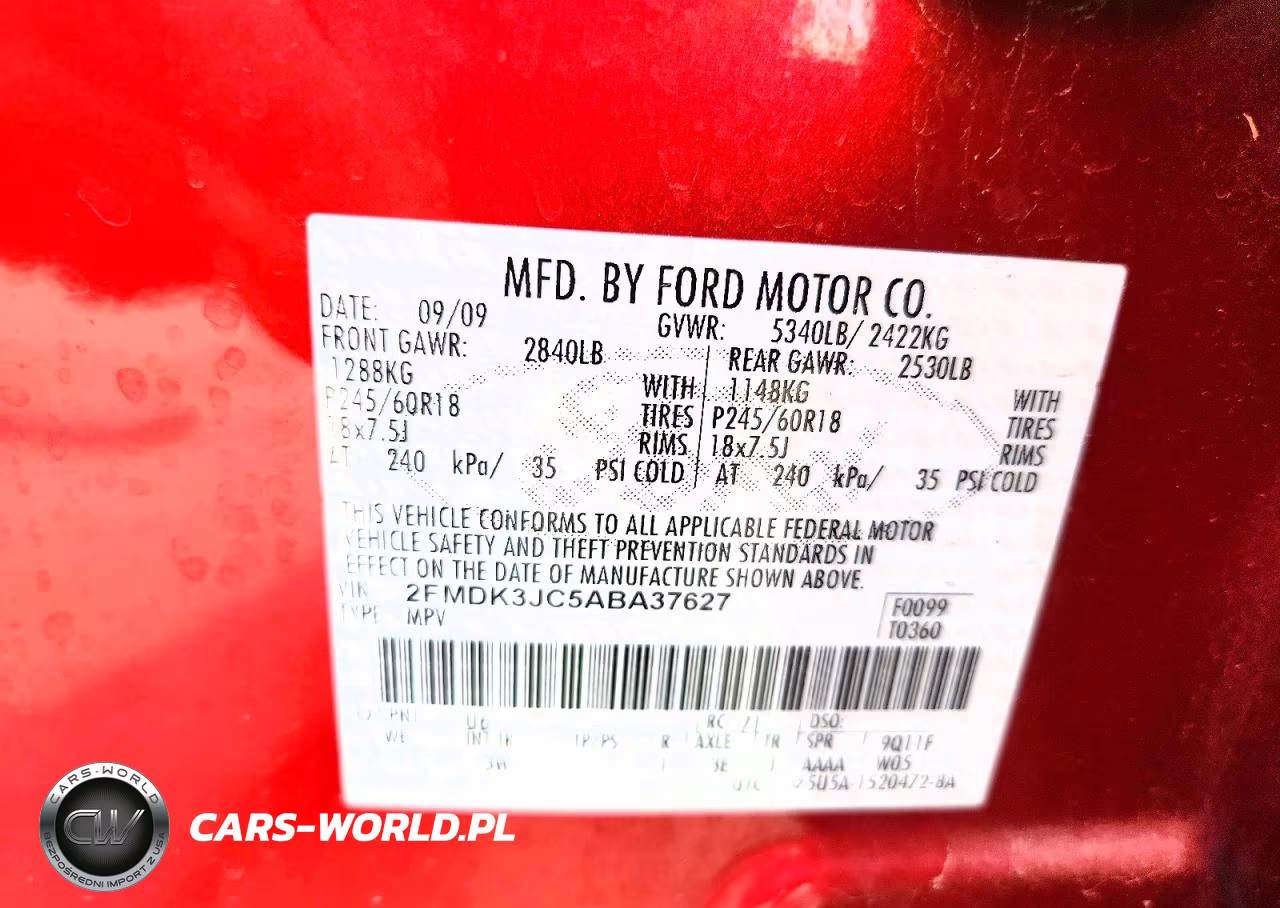 2010 Ford Edge Sel VIN:2FMDK3JC5ABA37627 - 14