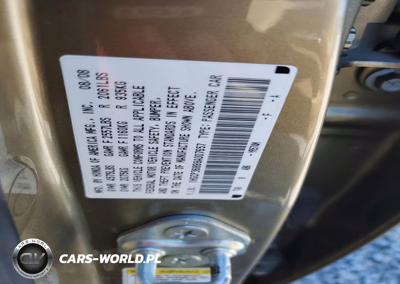 2009 Honda Accord Exl VIN:1HGCP36899A007657 - 12