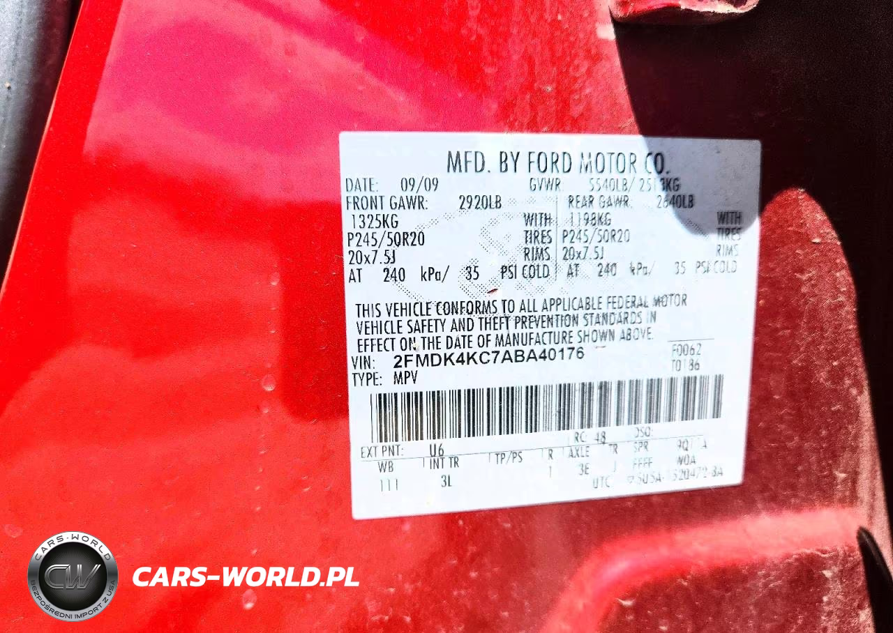 2010 Ford Edge Limited VIN:2FMDK4KC7ABA40176 - 13