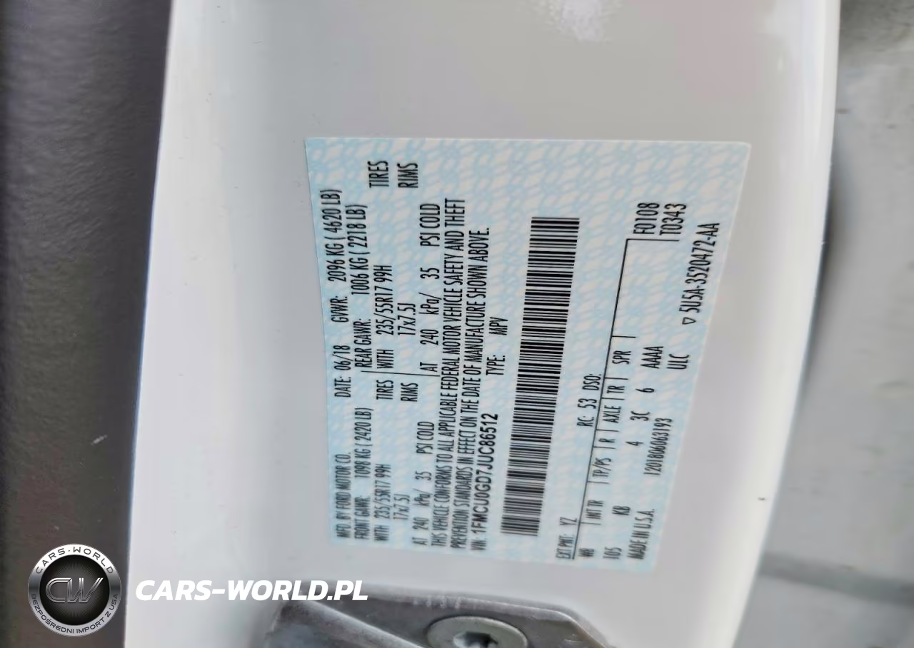 2018 Ford Escape Se VIN:1FMCU0GD7JUC86512 - 12