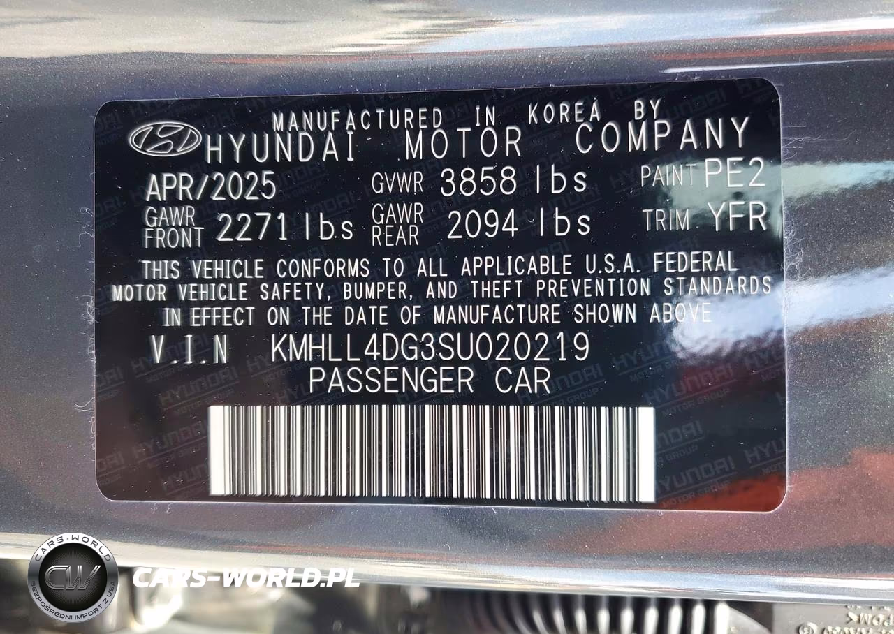 2025 Hyundai Elantra Se VIN:KMHLL4DG3SU020219 - 12