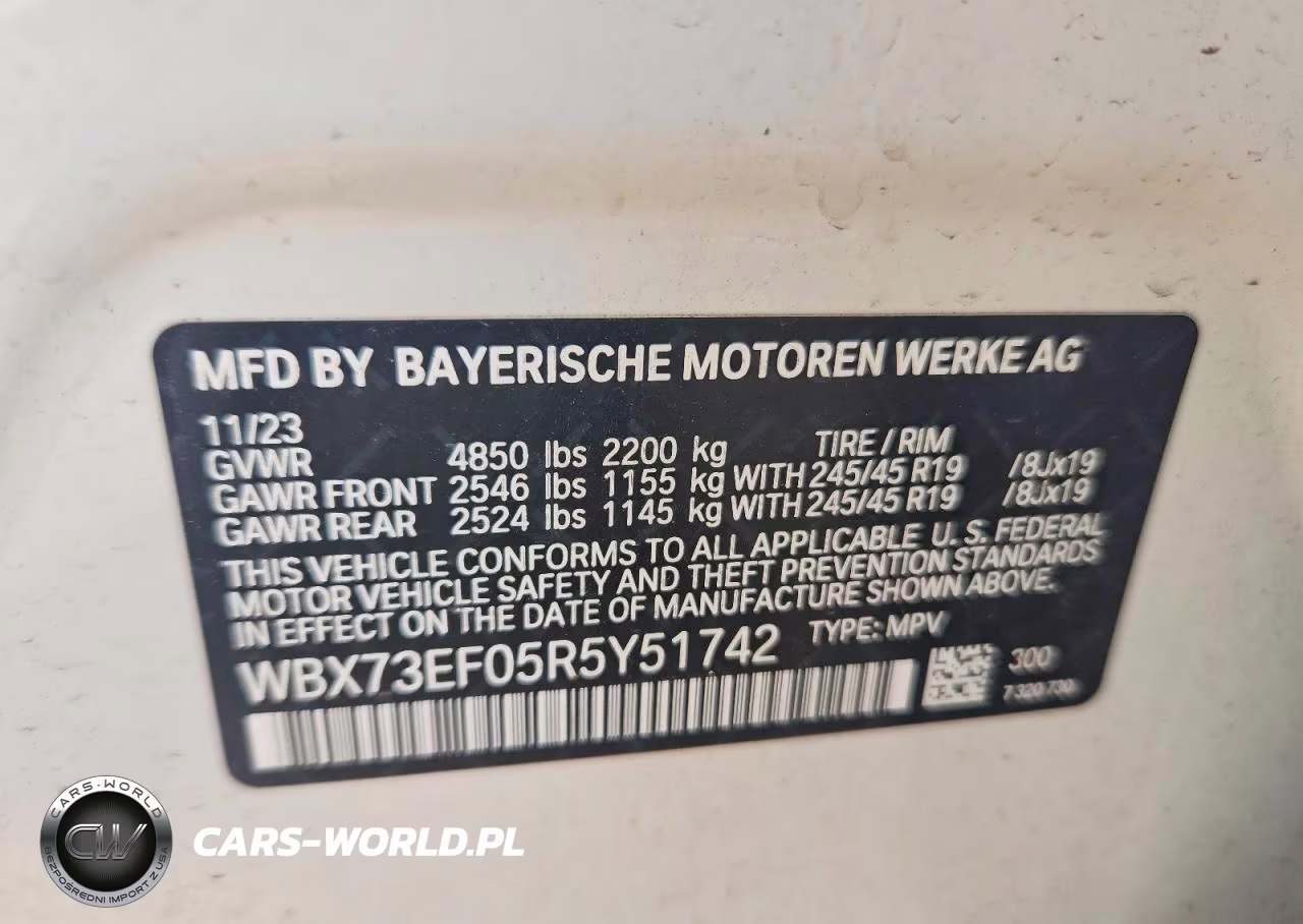2024 BMW X1 xDrive28I VIN:WBX73EF05R5Y51742 - 13