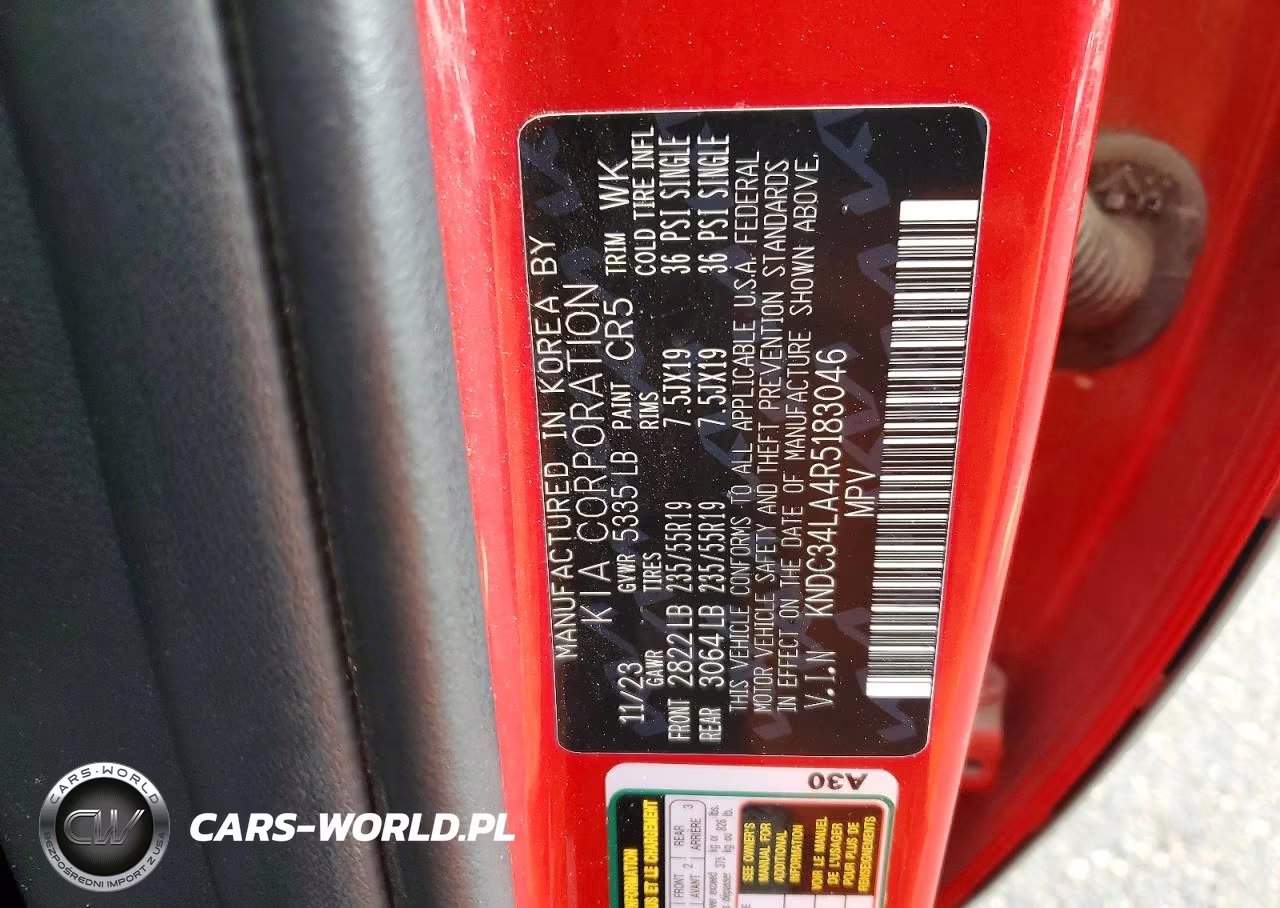 2024 Kia Ev6 Wind VIN:KNDC34LA4R5183046 - 12