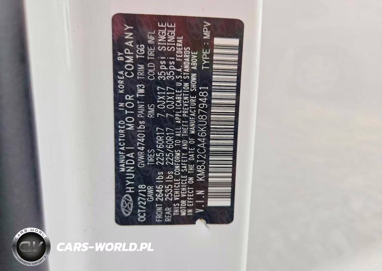 2019 Hyundai Tucson Se VIN:KM8J2CA46KU879481 - 13