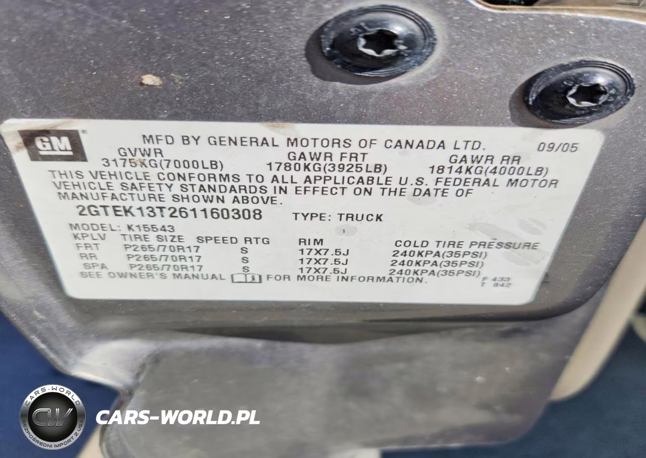 2006 GMC New Sierra K1500 VIN:2GTEK13T261160308 - 12