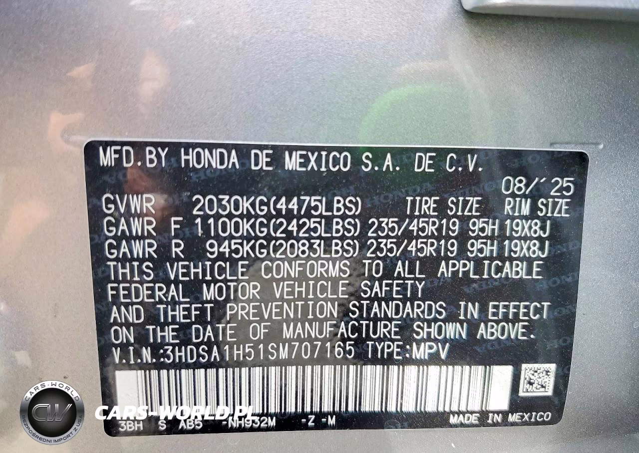 2025 Acura Adx A-Spec VIN:3HDSA1H51SM707165 - 13