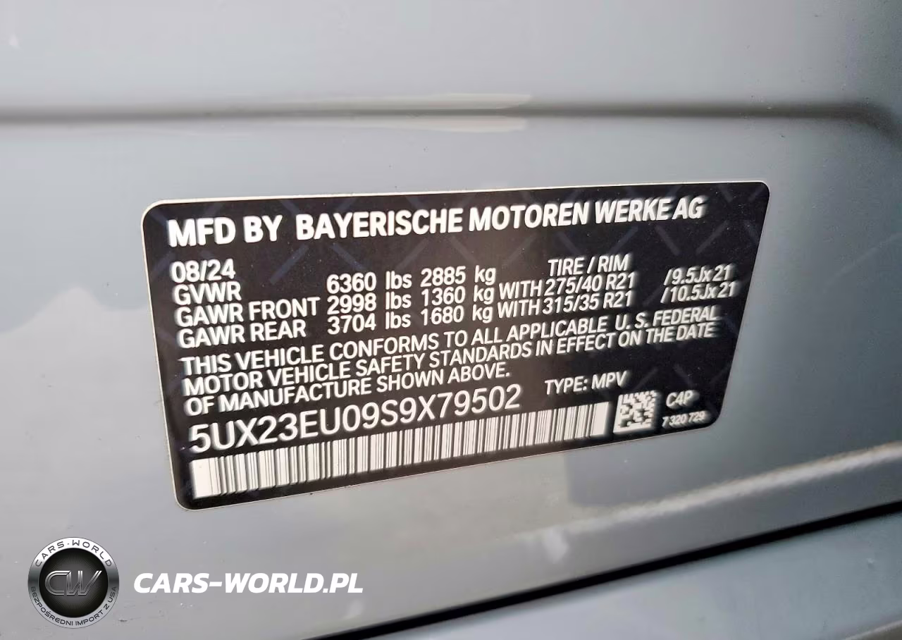 2025 BMW X5 xDrive40I VIN:5UX23EU09S9X79502 - 13
