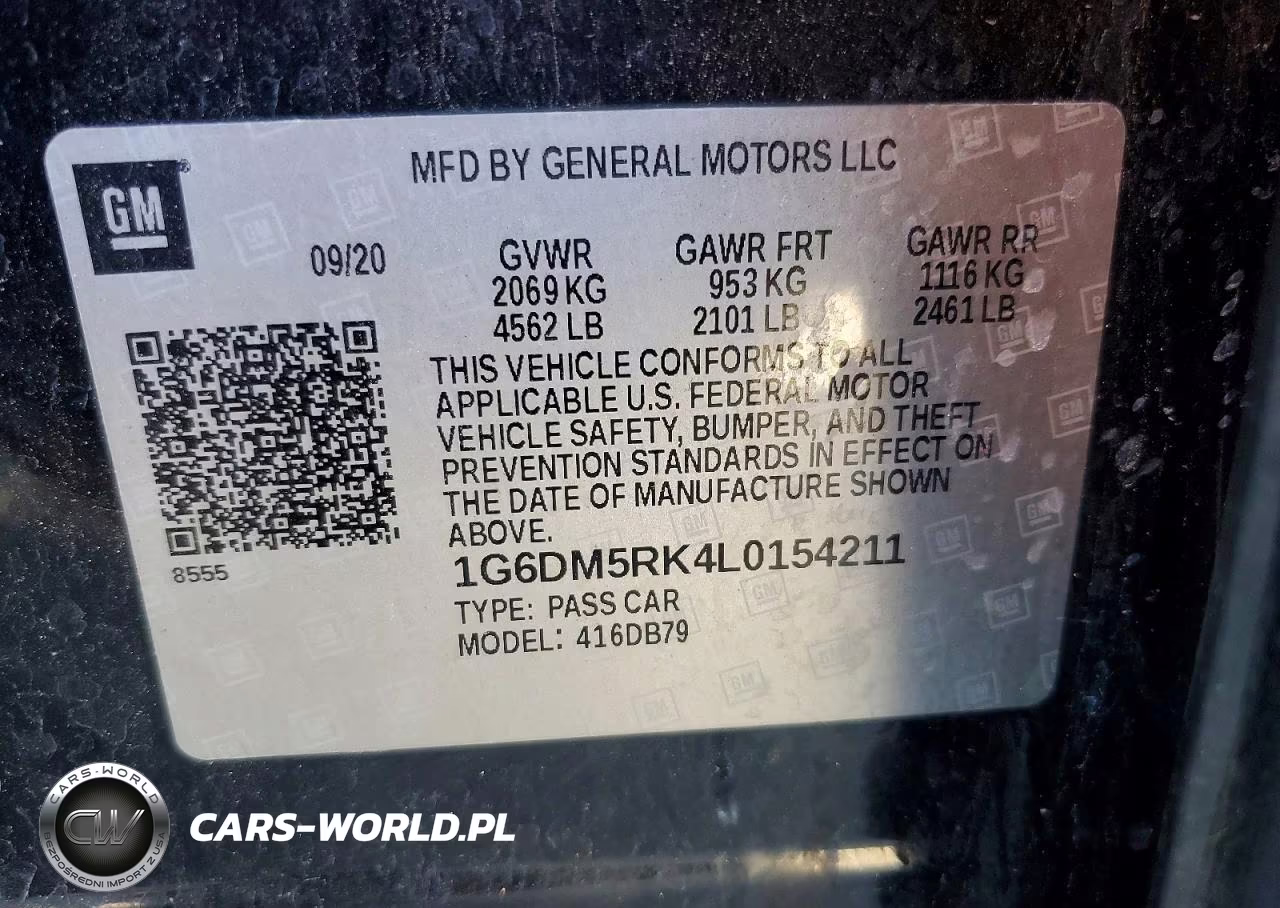 2020 Cadillac Ct5 Luxury VIN:1G6DM5RK4L0154211 - 12