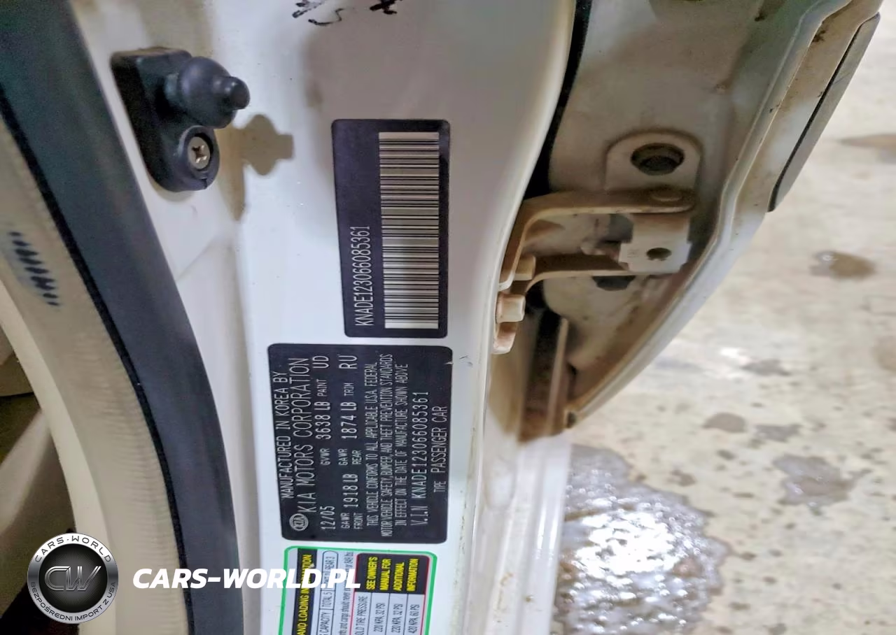 2006 Kia Rio Base VIN:KNADE123066085361 - 12