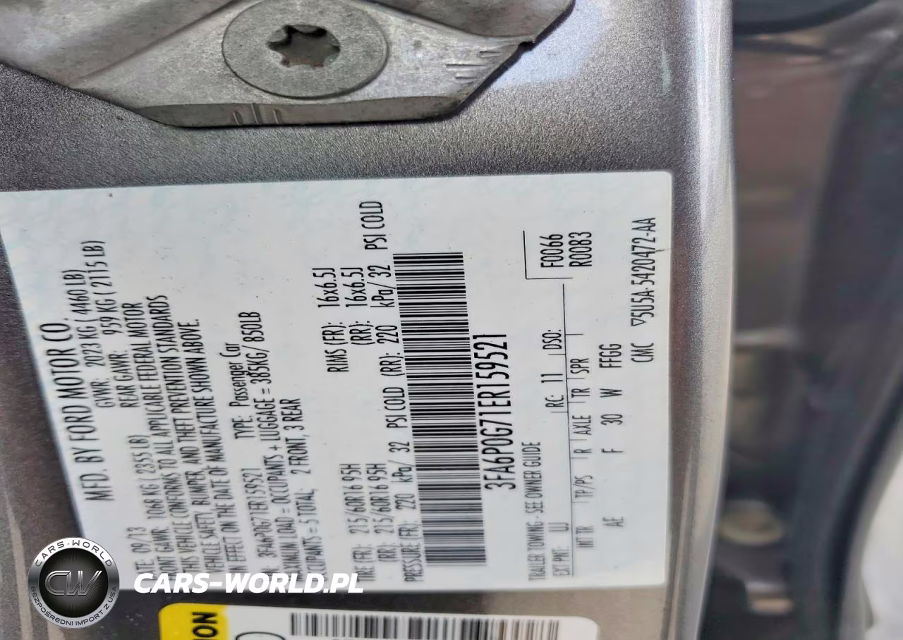 2014 Ford Fusion S VIN:3FA6P0G71ER159521 - 13